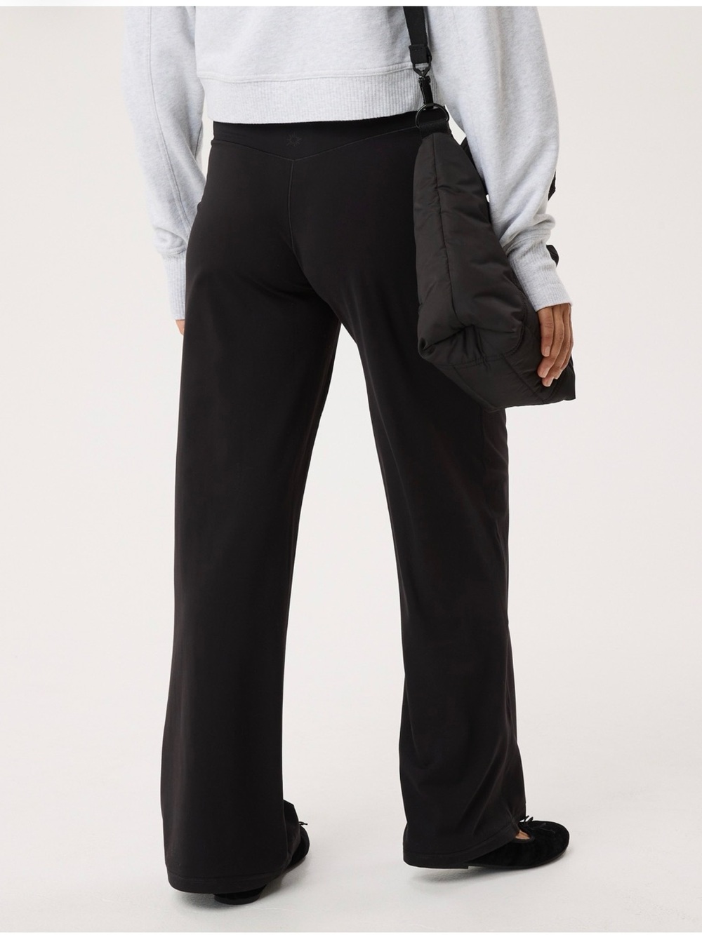 OFFLINE by Aerie Real Me XTRA High-Waisted Trouser in True Black